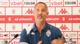 AS Monaco - Clermont Foot Press Conference in La Turbie, France