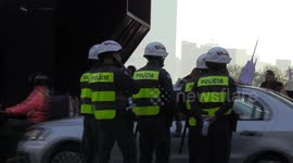 Protest on Student Day in Sao Paulo, Brazil