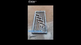 That one it's a trallis door. It is fabricated from square by me