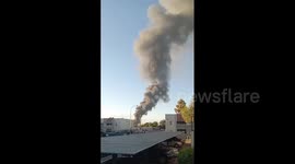 US: Massive Fire Breaks Out At Recycling Yard In Glendale, AZ