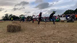 Crowds flock to watch 400-mile lawn mower race that lasts 14 HOURS