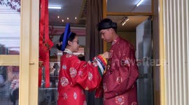 Young boutique owner hopes to revive interest in traditional clothes in Vietnam