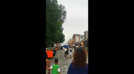 Bizarre localised rainfall in China stuns onlookers