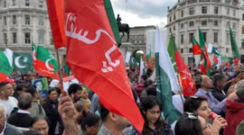 Central London packed as hundreds Protest against the arrest of Imran Khan
