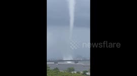 Japan: Typhoon Lan Produces Possible Tornado In Shizuoka
