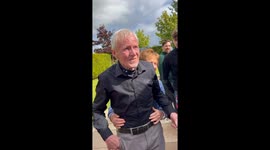 Woman makes trip from Australia to Ireland in emotional birthday surprise for grandad