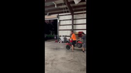 Shop Guys Invent Motorbike Swing