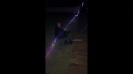 Wedding Guests Take a Tumble