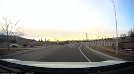 Driver Tries to Merge Off On-Ramp a Bit Early