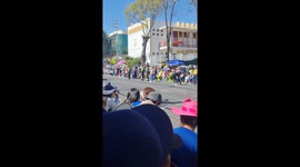 Golden Retriever Gets Big Applause in Parade