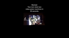Video poker machine smash and grab