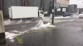 Japan: Typhoon-Related Heavy Rain Causes Flooding In Central Region