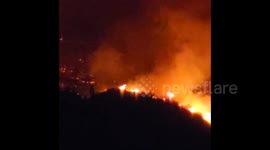 Spain: Forest Fire Erupts In Tenerife, Canary Islands
