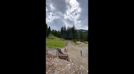 Crazy biker crashes hard trying to nail a bike-flip stunt *Epic MTB Fail*