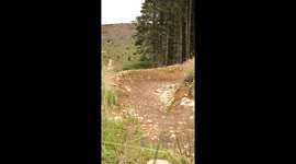 Crazy Biker slips during an extreme turn on a track *Epic Bike Fail*