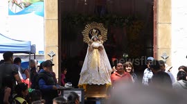 Worshippers Pay Tribute to The Virgin of Urkupina in Quillacollo, Bolivia
