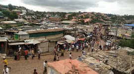 Bangladesh Rohingya Refugee camp view where about 1.5 million Rohingya refugee People have been living from 2017.