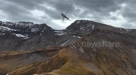Helicopter Demonstration With Flares