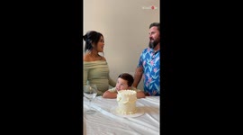 Loving couple enjoy an intimate gender reveal of second baby with their son *Wholesome*