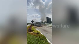 Private jet flying from luxury holiday island crashes killing at least 10 people in Malaysia