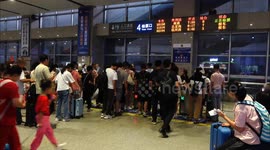 China Railway Summer Transport Return Peak in Hubei, China