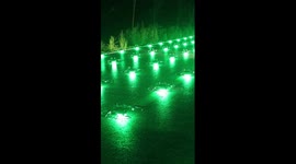 Hundred of drones light up night sky in China's Hunan