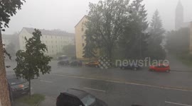 Heavy storm in Nürnberg