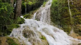 Waterfall on mountain mp4 video, waterfall video, beautiful nature video