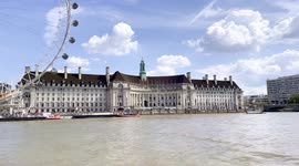 Amazing Viewing The London Eye From A River Thames Boat At Speed