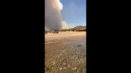 Wildfire Smoke in Kiotari, Greece