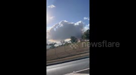 US: Large Brush Fire Erupts In Central Oahu, Hawaii