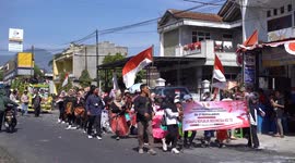 People Celebrate Indonesia's 78th Independence Day in Ciwidey, Indonesia