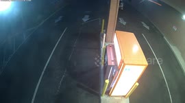 Thieves steal an ATM using a forklift but later drop it in traffic