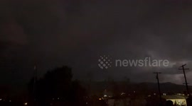 Hurricane Hilary lightening Twentynine Palms