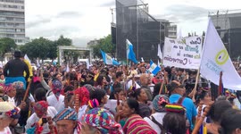 Bernardo Arevalo's presidential campaign closing event in Guatemala City, Guatemala