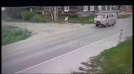 Miraculous escape: four-year-old girl survives after being hit by car in Tavda, Russia