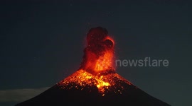 Stunning animation shows eruption and dirty thunderstorm of volcano in Nicaragua