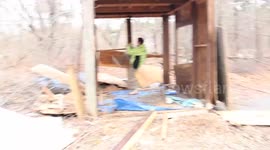 Man destroys shed with TaeKwon-Do