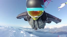 Breathtaking Alaskan Winter Wingsuit Flight
