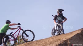 Perfect Mountain Biking Action In Beautiful Austria