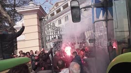 Farmers Besiege Government Building in Greece