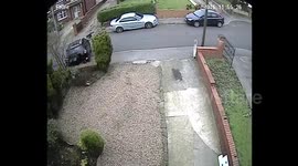 Driver destroys garden wall whilst reversing out of driveway