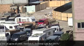 Travellers set up camp on Brentford High Street