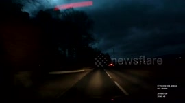 Dashcam captures 'meteor' over Scotland