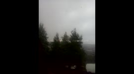 Severe Thunder Lightning with a Spectacular  Tremendous Bang
