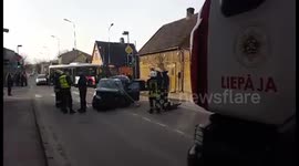 Three car crash