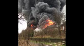 Fire at staffords astonfields industrial estate