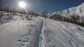 First mountain hikes after the snowfall of the last few days
