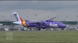 Planes land in strong crosswinds caused by Storm Jake