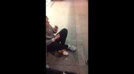 ed Milliband gives homeless man a tenner